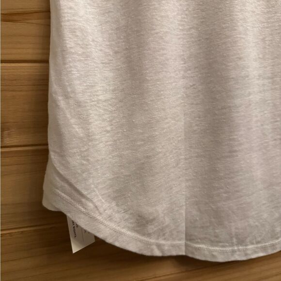 NWT Wrap London Size XL White Linen Spaghetti Strap Tank Top - Picture 7 of 9
